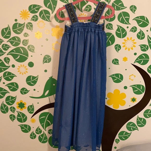 Sweet Boutons | Blue/Gold Dress| Size 6 - Picture 4 of 6